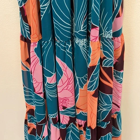 TRINA TURK Sunglasses Tiered Sleeveless Maxi Dress Size XS, NWT - Picture 8 of 15